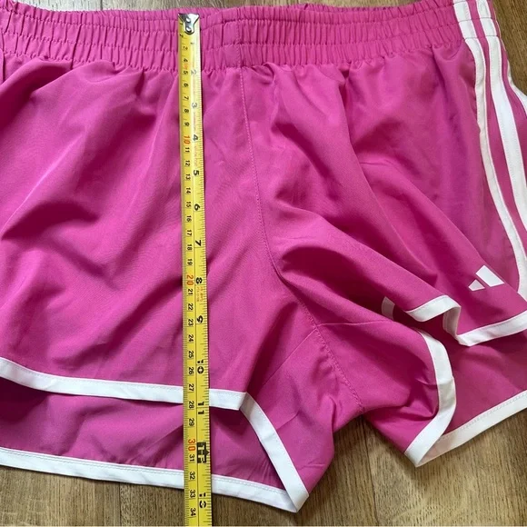 NWT Adidas Slim Fit Pink Shorts 3" Size Medium - Picture 9 of 14